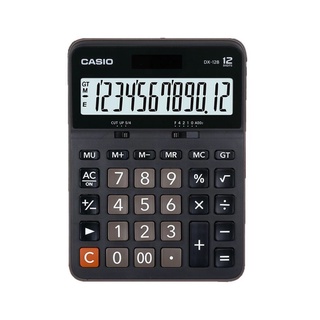 Casio Calculator เครื่องคิดเลข  คาสิโอ รุ่น  DX-12B แบบตั้งโต๊ะ คุ้มค่า 12 หลัก สีดำ