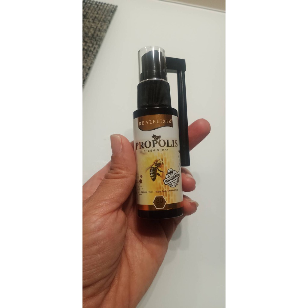 Propolis พ่นคอฆ่าเชื้อไวรัส Propolis Fresh spray Real elixir 30 ML ...
