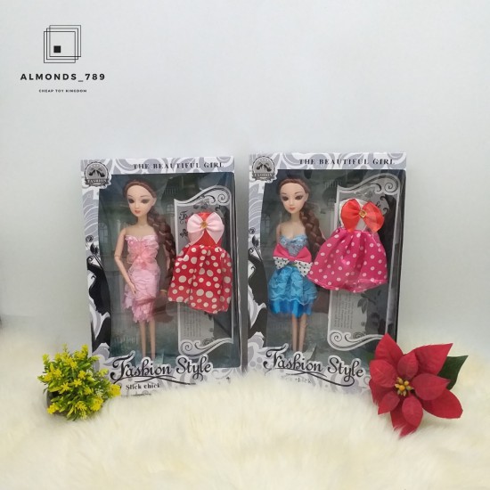 ตุ๊กตา-fashion-style-ชุดเซ็ทตุ๊กตาที่มาพร้อมกับเสื้อผ้าแสนสวย-ของเล่นเด็ก-ตุ๊กตาเด็ก-ตุ๊กตาแฟชั่น-h806
