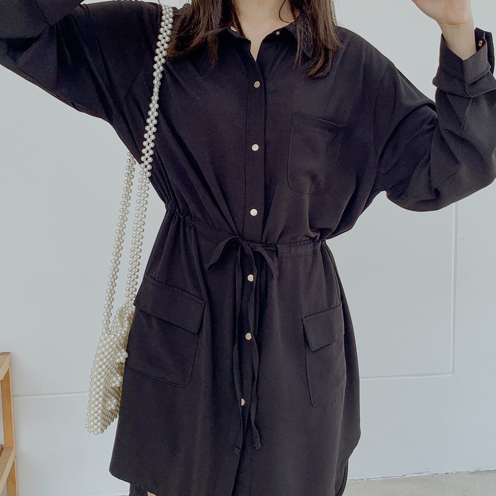 พร้อมส่ง-oversize-shirt-dress-mulan-มี-2-สี