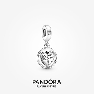 Pandora เครื่องรางสปินนิ่ง Forever &amp; Always Soulmate ของขวัญวันเกิด สําหรับสุภาพสตรี p825