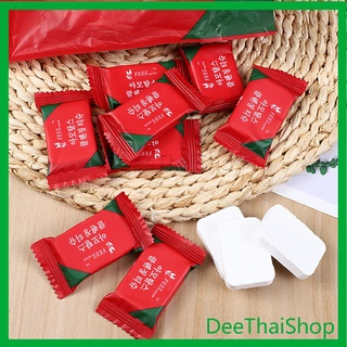 Dee Thai ผ้าขนหนูอัดเม็ด ผ้าอเนกประสงค์ ผ้าพกพา แพ็ค 20 เม็ด ผ้าขนหนูอัดเม็ด Compressed towel [A624]