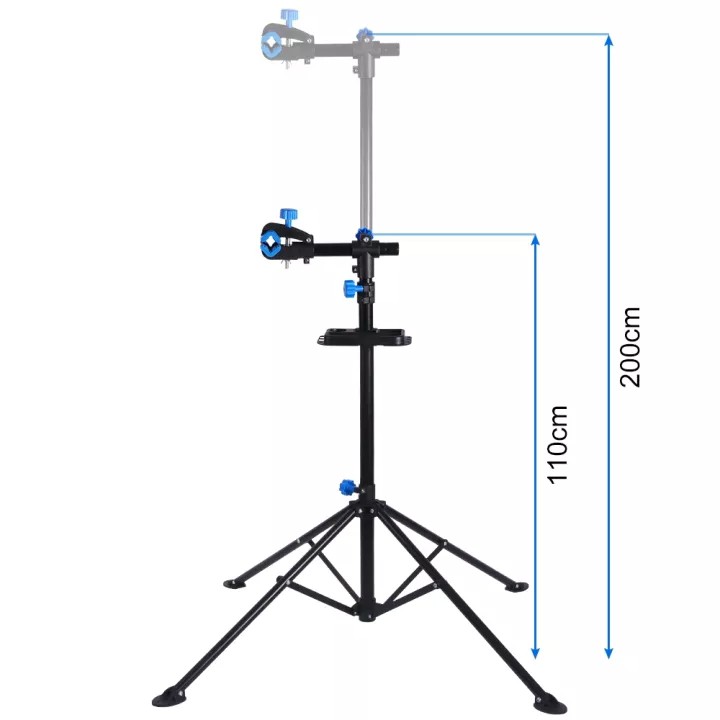 ชั้นซ่อมจักรยานแบบปรับได้พับได้ชั้นวางพับแนวตั้งชั้นวางจักรยานมืออาชีพเครื่องมือซ่อมจักรยาน