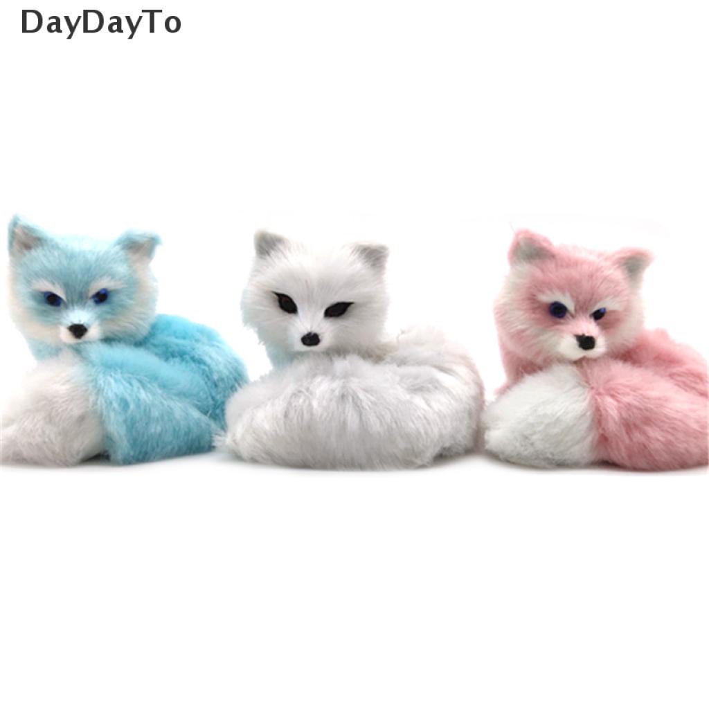 daydayto-โมเดลสุนัขจิ้งจอกจําลองน่ารัก-ของเล่น-สําหรับตกแต่งบ้าน