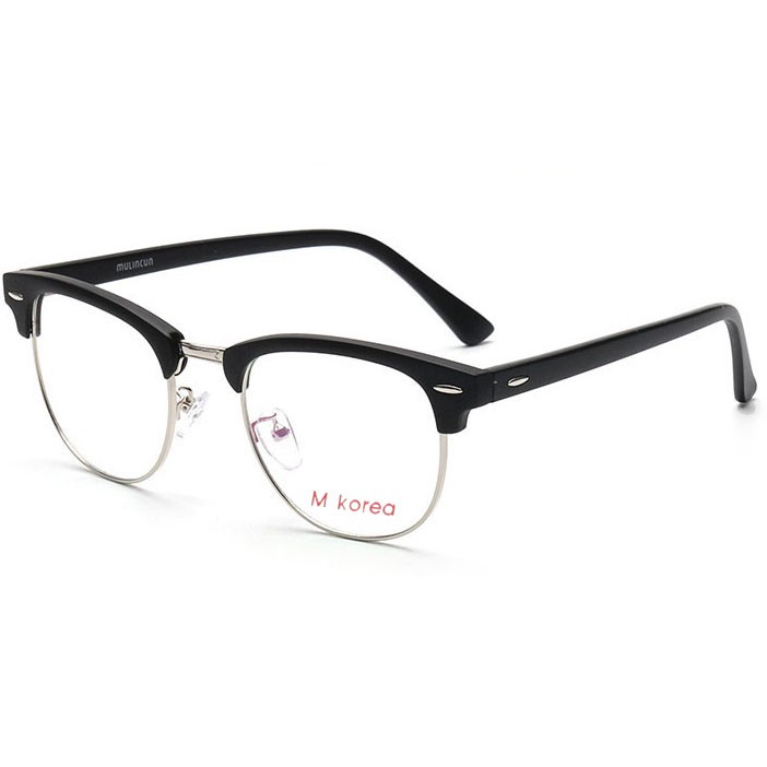fashion-m-korea-แว่นตากรองแสงสีฟ้า-d-754-สีดำเงาตัดเงิน-ถนอมสายตา