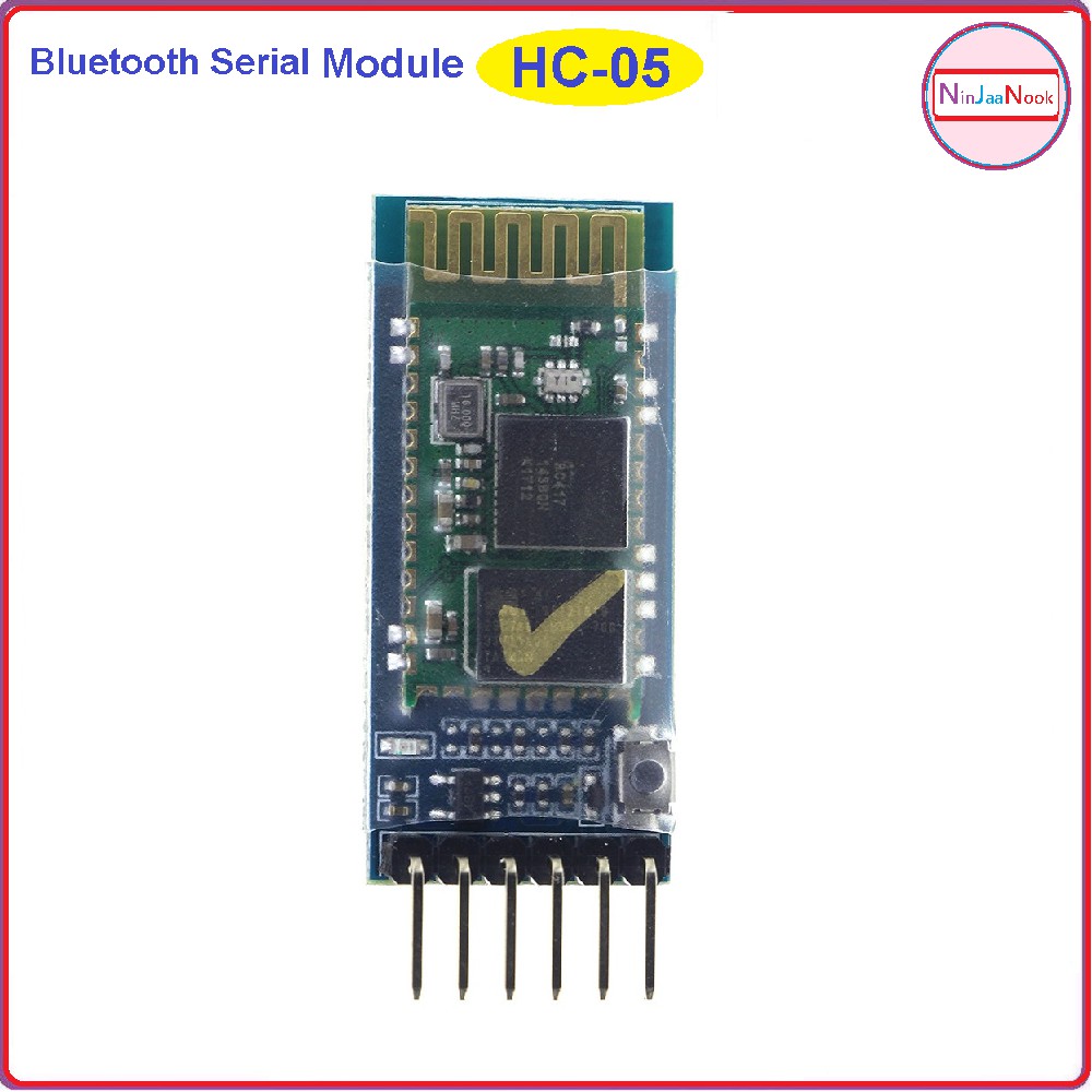 ภาพหน้าปกสินค้าHC05 HC-05 Master-Slave 6pin JY-MCU Integrated Bluetooth Serial Module, Wireless Serial HC 05 Arduino DIY IOT บลูทูธ