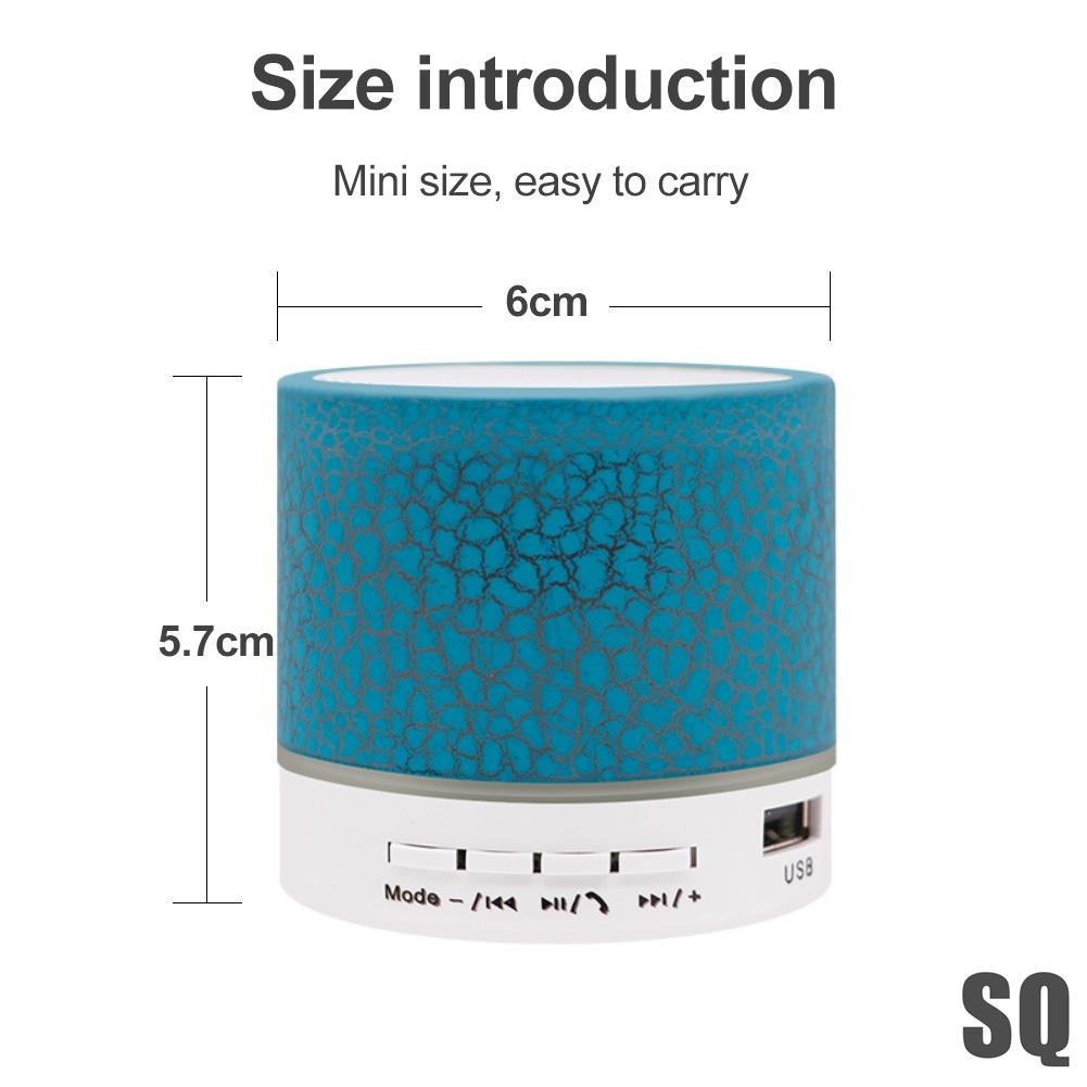 ลําโพงบลูทูธ-a9-ขนาดเล็ก-พร้อมไฟ-led-แบบใส-สีสันสดใส