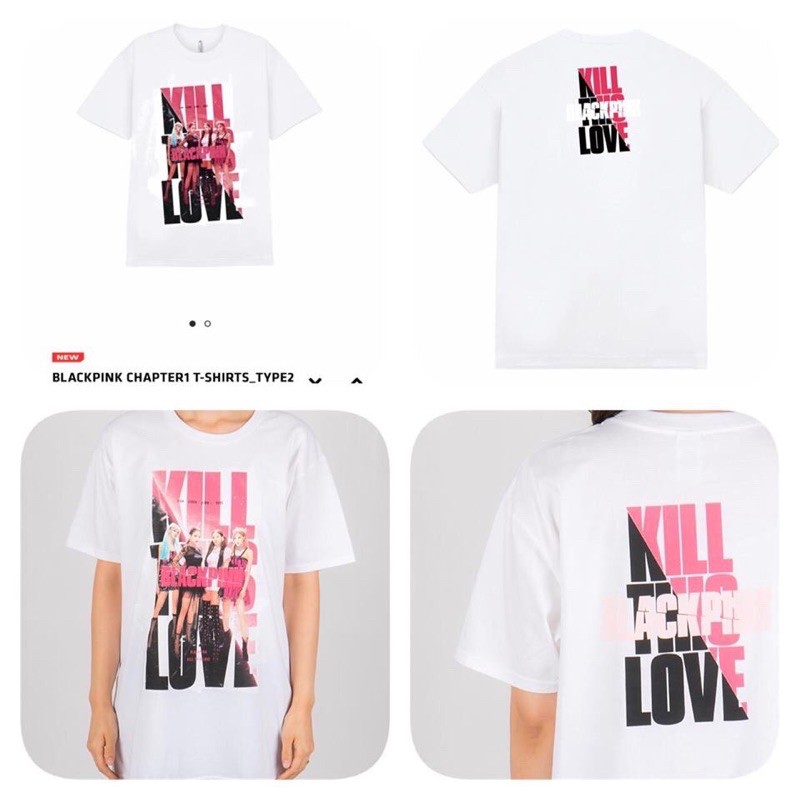 เสื้อ-blackpink-ของแท้-พร้อมส่ง-chapter1-blackpink-t-shirts-type2-size-l