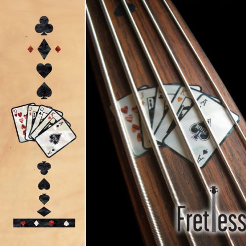 Playing Card Inlay Sticker for Fretless Bass | Shopee Thailand