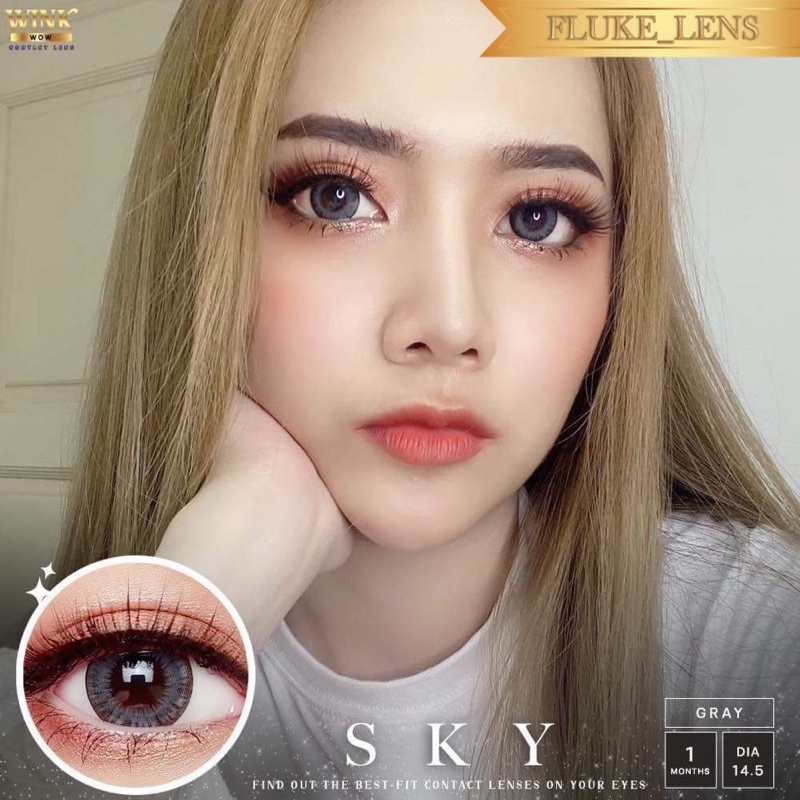 ขนาดตาโต-sky-gray-brown-แบ๊วสวย-ใส่นิ่มสุดด-กรองแสงถนอมดวงตา-ผลิตและนำเข้าจากเกาหลี-wink-lens