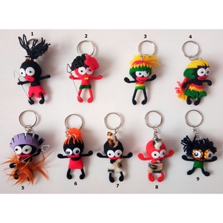 ตุ๊กตาวูดู Voodoo String Doll Keychain Figure Keyring Handcraft Gift #6