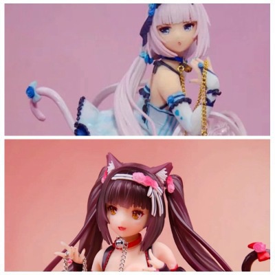 nekopara-ฟิกเกอร์-อนิเมะ-chocola-amp-vanilla-chocola-vanilla-parade-nekopara-chocola-ของเล่นสะสม