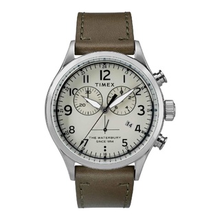 สินค้า Timex TW2R70800 Waterbury Traditional Chronograph นาฬิกาข้อมือผู้ชาย สีน้ำตาลเขียว