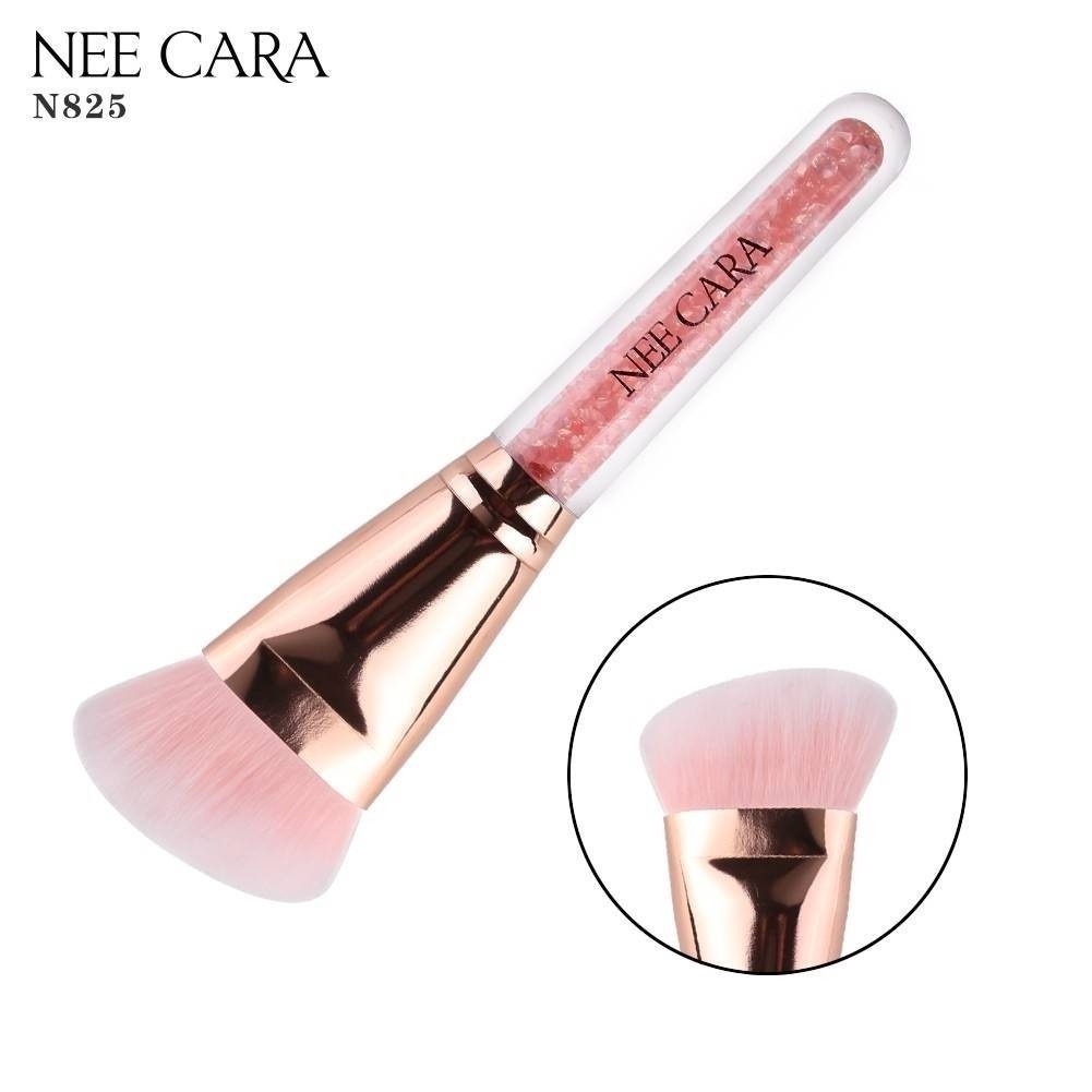 nee-cara-pink-crystal-brush-n825-neecara-แปรงแต่งหน้า-พิงค์คริสตัล-beautybakery