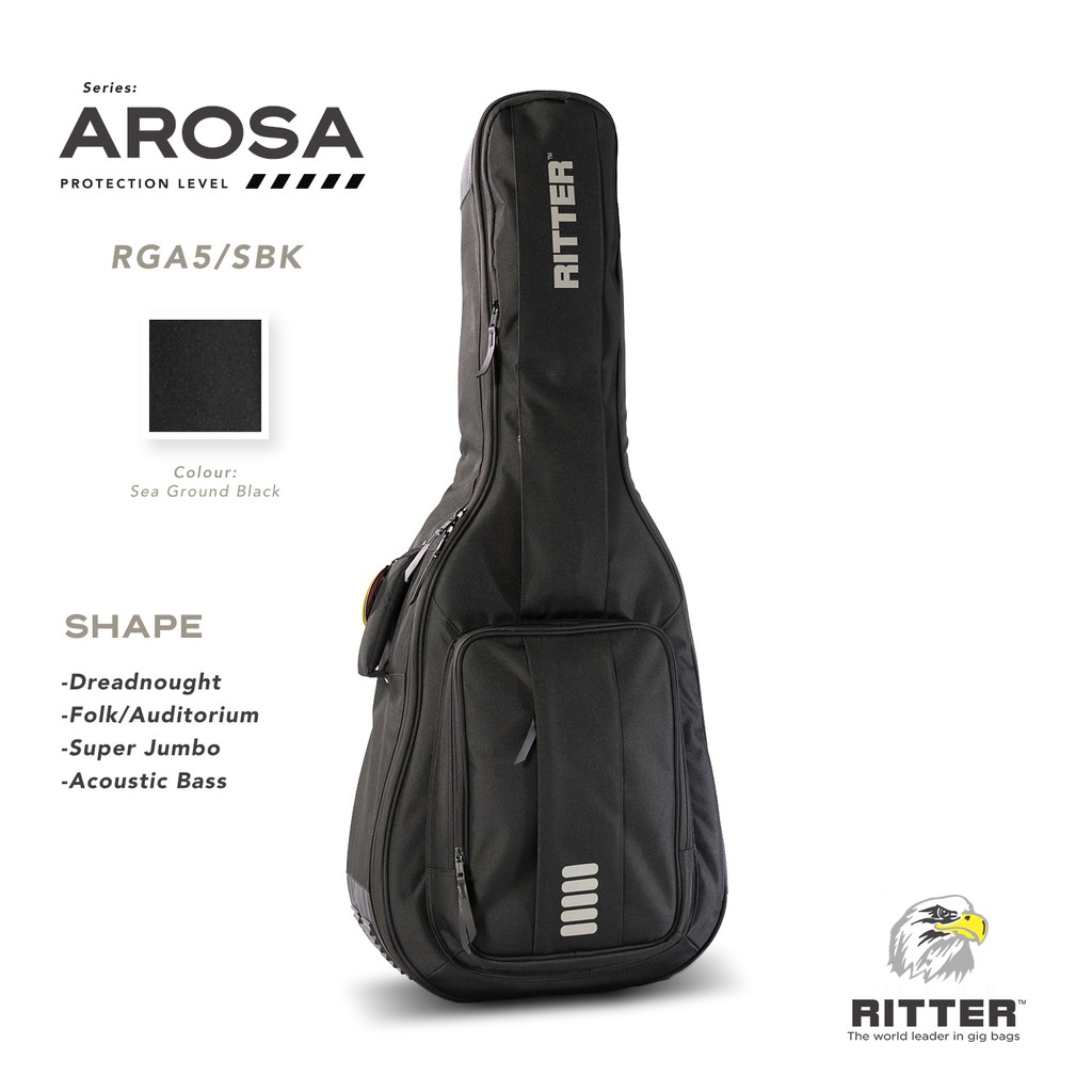 ritter-arosa-5-sea-ground-black-กระเป๋ากีตาร์โปร่ง-dreadnought-om-ga-jumbo-acoustic-bass