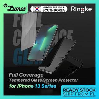 Ringke กระจกนิรภัยกันรอยหน้าจอ แบบเต็มจอ สําหรับ iPhone 13 Mini 13 13 Pro 13 Pro Max