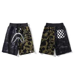 Bape × F1 กางเกงขาสั้น ลายพราง สีตัดกัน