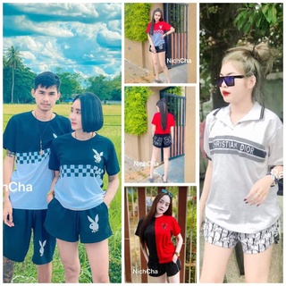 สินค้า ชุดเซ็ต PLAY BOY ชาย หญิง ชุดเซ็ททูโทน ขาสั้น ขายาว🔥🔥ชุดเซ็ทลายการ์ตูนแบทแมน🔥🔥รวมลายสุดฮิต ไว้ในนี้  สินค้าเกรดพรีเมี่ยม