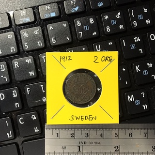 Special Lot No.60525 ปี1912 สวีเดน 2 ORE เหรียญสะสม เหรียญต่างประเทศ เหรียญเก่า หายาก ราคาถูก