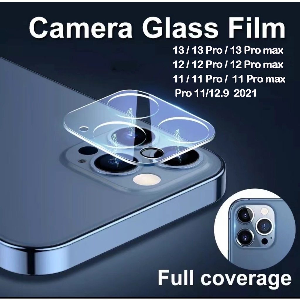 ภาพหน้าปกสินค้าฟิมล์กระจกเลนส์กล้อง สำหรับiPhone14 14plus 14pro 14promax iPhone13 13pro 13promax 12 pro max 11 pro max 12mini 13mini