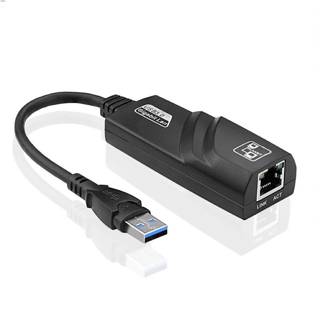 รูปภาพสินค้าแรกของUSB 3.0 to RJ45 Gigabit Lan 10/100/1000 Ethernet Adapter แปลง USB3.0 เป็นสายแลน ไดรเวอร์ในตัว