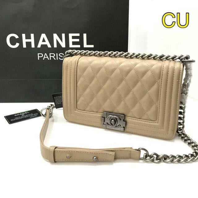 กระเป๋าสะพาย-chanel-boy-เกรดพรีเมี่ยม-ปั๊มทุกจุด