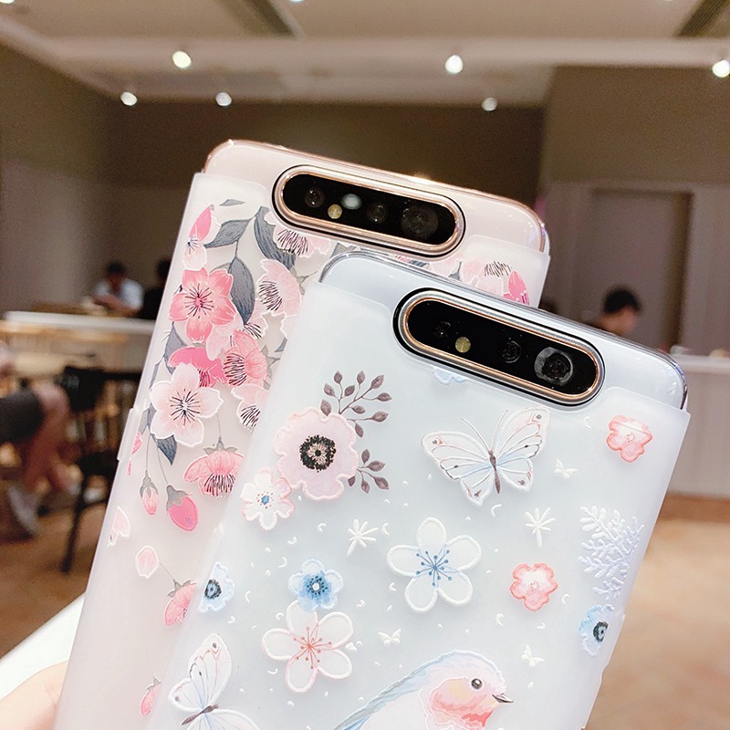 เคสนิ่มลายดอกไม้สําหรับเคสมือถือป้องกันรอยสําหรับ-samsung-s-8-s-9-a-10-a-20-a-30-a-40-a-50-a-60-a-70-a-80-a-90-m-1030-d-m-20s