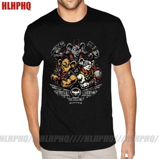 เสื้อยืดแขนสั้น คอกลม ผ้าฝ้าย 100% พิมพ์ลายการ์ตูน mars Knight biker mice from mars สําหรับผู้ชายS-5XL