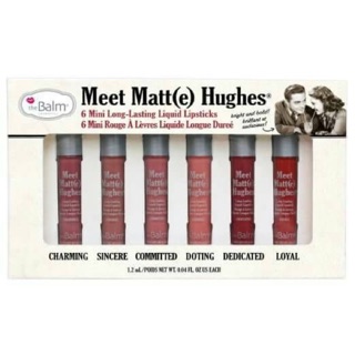 The Balm Meet Matte Hughes 6 mini Long Lasting Liquid Lipstick