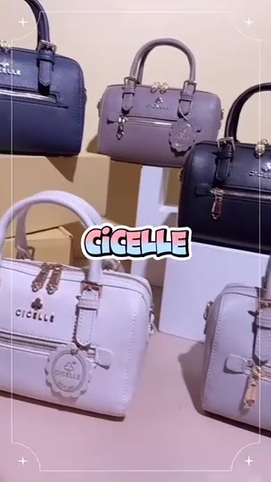 กระเป๋าสะพายข้างทรงหมอนcicelle-อะไหล่ทองsize8