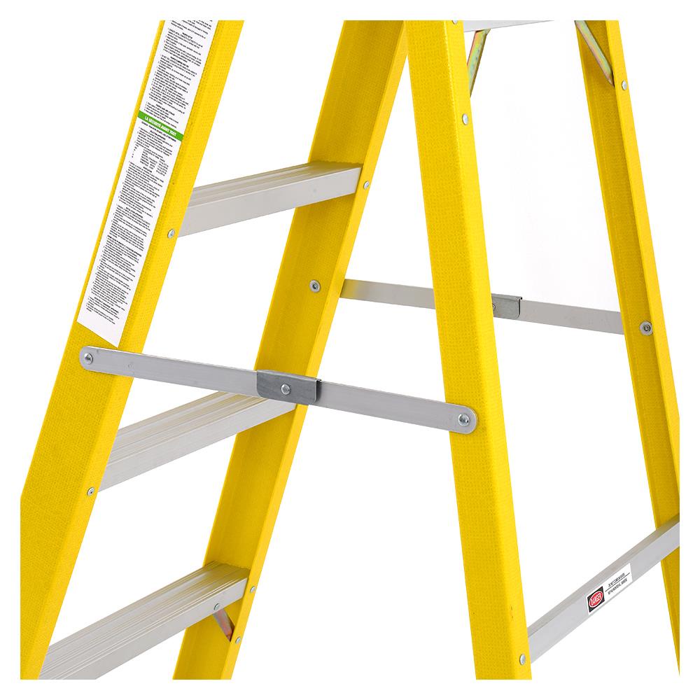 บันไดไฟเบอร์กลาส-lite-fg305-6-ฟุต-สีดำ-เหลือง-บันไดทรงa-fiberglass-ladder-lite-fg305-6ft-black-yellow