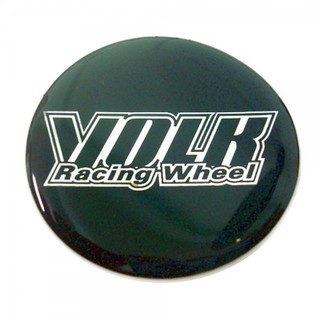 ราคาต่อ 2 ดวง 39mm. สติกเกอร์ VOLK Racing โวก เรสซิ่ง สติกเกอร์เรซิน sticker rasin 39 mm. (3.9 cm.)