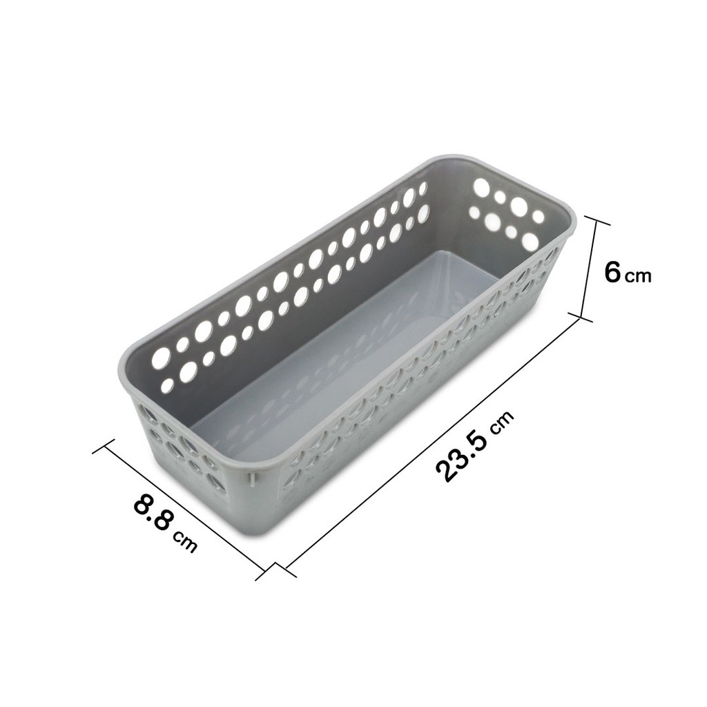 clip-pac-mono-ตะกร้า-ตะกร้าใส่ของ-ตะกร้าสี่เหลี่ยม-ใบเล็ก-รุ่น-s3-3601-สีเทา-1-แพ็ก-3-ชิ้น