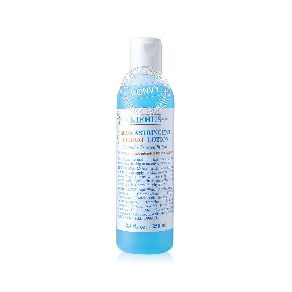 Kiehls Blue Astringent Herbal Lotion 250ml คีลส์โทนเนอร์ปรับสภาพผิวหน้า ...