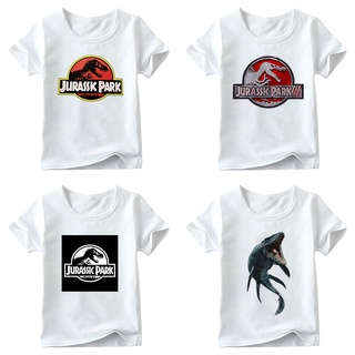 สินค้า ใหม่ เสื้อยืด พิมพ์ลายการ์ตูน JURASSIC PARK สําหรับเด็กผู้ชาย และเด็กผู้หญิง 2022