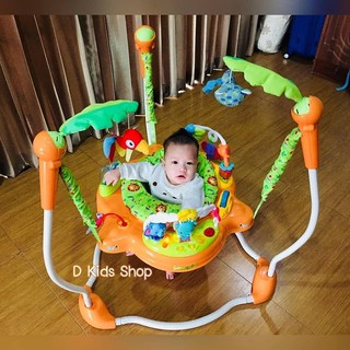 Jumperoo Jungle จั้มเปอร์เด็ก สีเขียวสดใส มีดนตรี มีไฟ เสริมพัฒนาการเด็ก