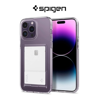 Spigen iPhone 14 Pro Max เคส 6.7 นิ้ว ช่องใส่คริสตัล เคสในตัว สําหรับจัดเก็บการ์ดเดี่ยว