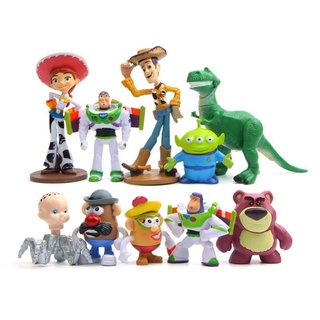 สินค้า พร้อมส่ง ฟิกเกอร์ Toy Story 4 Woody Buzz Lightyear Rex Alien Bear สําหรับเด็ก

