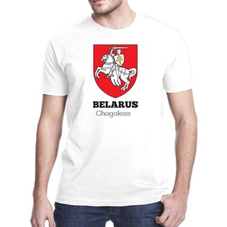 เสื้อยืดโอเวอร์ไซส์ใหม่ เสื้อยืดลําลอง แขนสั้น พิมพ์ลายตัวอักษร Belarus Shield แฟชั่นฤดูร้อน สําหรับผู้ชาย S-4 Mnfjeg90A