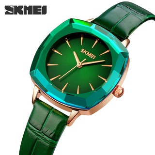 Skmei นาฬิกาข้อมือควอตซ์แฟชั่น สายหนัง กันน้ํา หรูหรา สไตล์นักธุรกิจ สําหรับสตรี