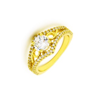 CZMiracle แหวนเพชรสวิส #RL300 - ทอง