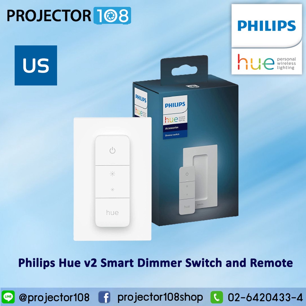 Philips Hue Smart Dimmer Switch V2 and Remote, (2021 Version), white ...