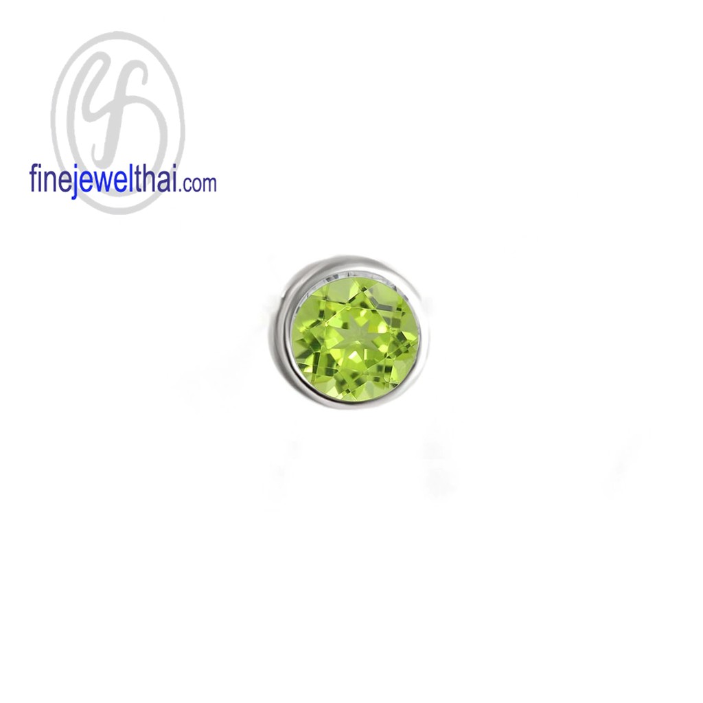 finejewelthai-จี้เพอริดอท-เพอริดอท-จี้พลอย-พลอยประจำเดือนเกิด-peridot-silver-pendant-birthstone-p1086pd00-ราคาต่อชิ้น