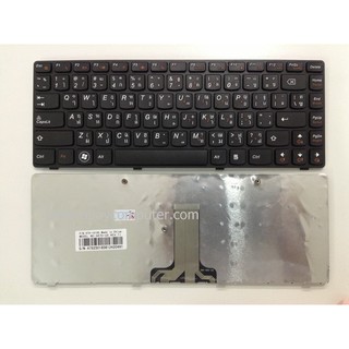 LENOVO Keyboard คีย์บอร์ด LENOVO IDEAPAD B470 B470E B490 G470 G475 V470 V480 V475 Z470 Z475 ไทย-อังกฤษ สีดำ