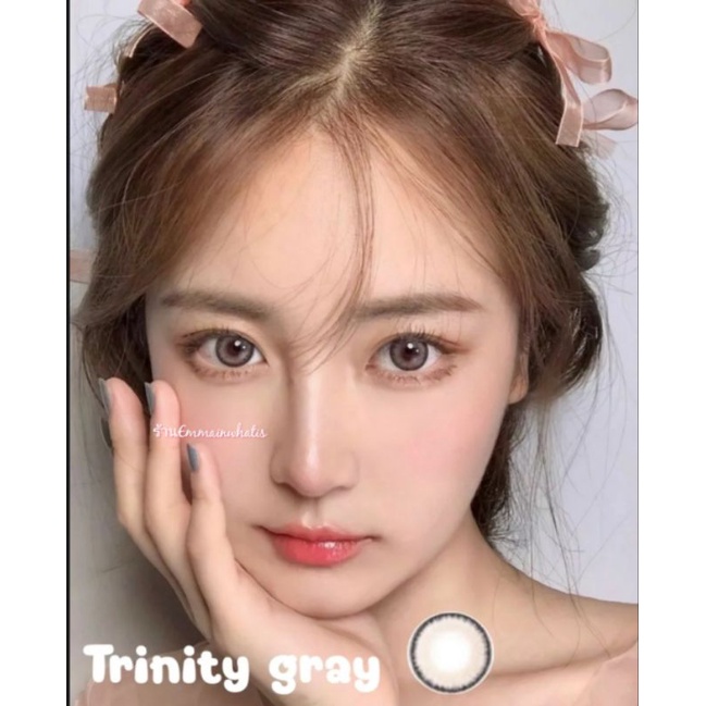 new-คอนแทคเลนส์kitty-kawaii-bigeye-trinity-brown-gray-ขนาด-14-5-สายตาปกติถึง-300