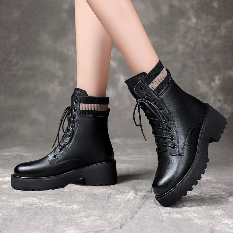 hot-sale-รองเท้าบูทมาร์ตินหญิงสไตล์อังกฤษปี-2020-ฤดูใบไม้ร่วงและฤดูหนาวใหม่รองเท้าบูทสั้นนักเรียนหญิงรุ่นเกาหลีด้านล่