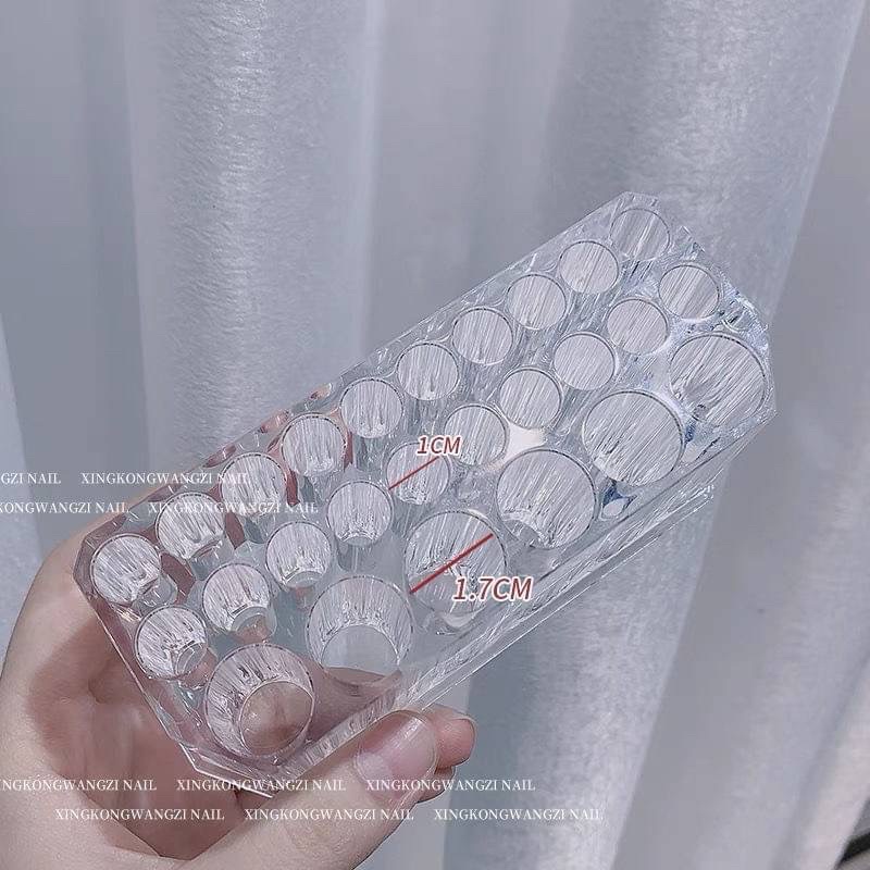 พร้อมส่ง-แท่นอะคริลิควางพู่กัน-อุปกรณ์ทำเล็บ