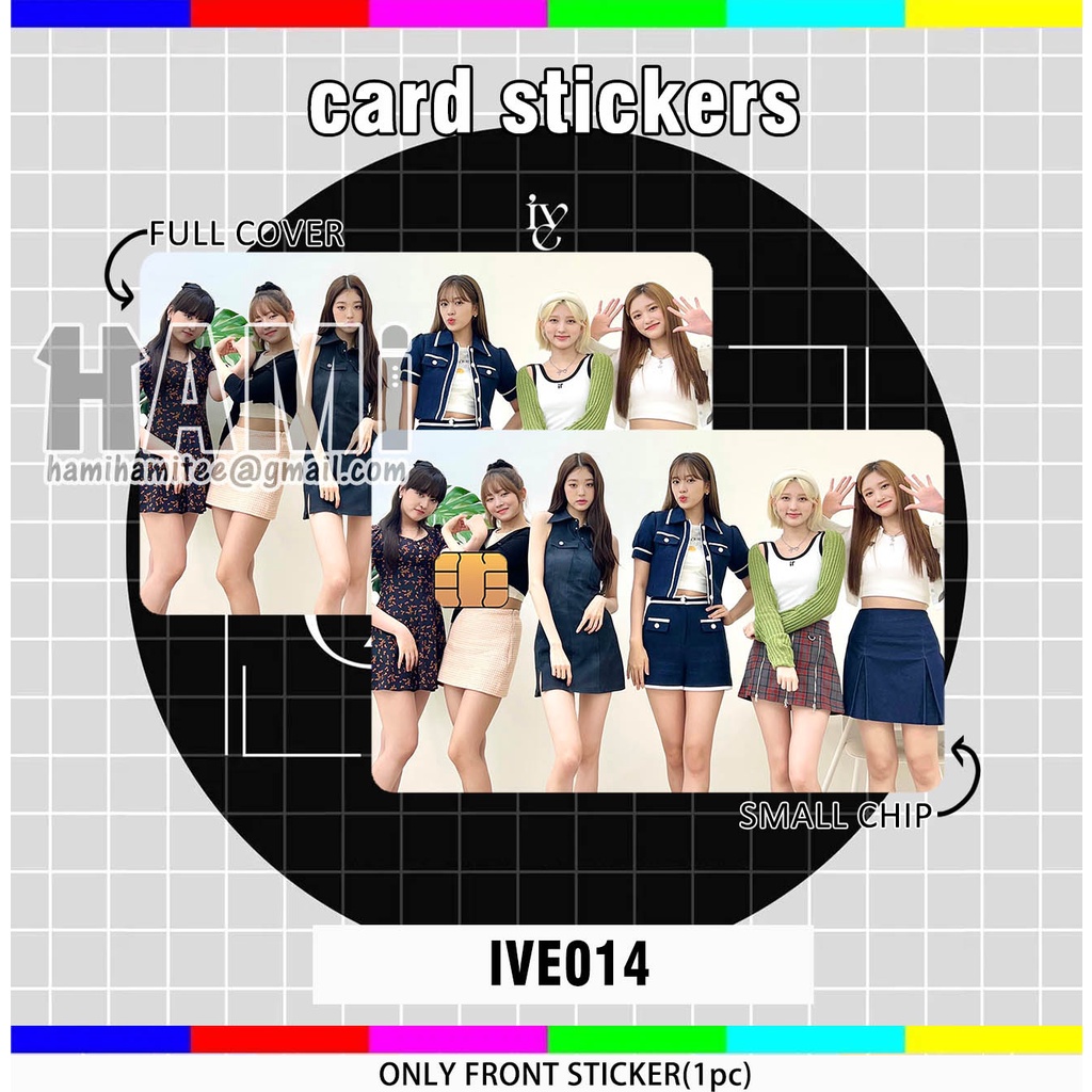 สติกเกอร์ IVE CARD STICKER - IVE KPOP TNGO CARD STICKER - LIZ YUJIN REI ...