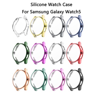 สินค้า เคสนาฬิกาข้อมือซิลิโคน TPU กันตก ป้องกัน รวมทุกอย่าง สําหรับ Samsung Galaxy Watch5 40 มม. Galaxy Watch 5 44 มม.