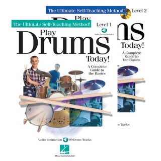 PLAY DRUMS TODAY! – LEVEL 1, 2 A Complete Guide to the Basics book&amp;CD